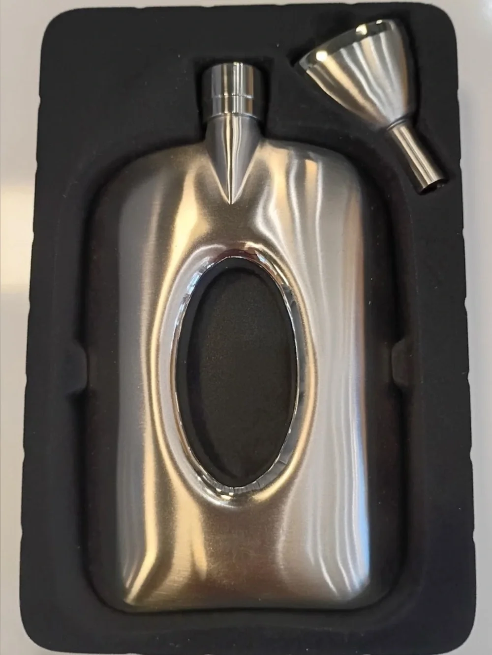 Lenox Gorham That's Entertainment Rectangular Open Flask with Funnel, NEW IN BOX